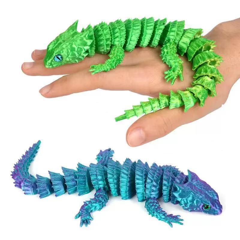 3D Printing Ultem - 3D Printed Conjoined Lizard Statue Ornaments,
