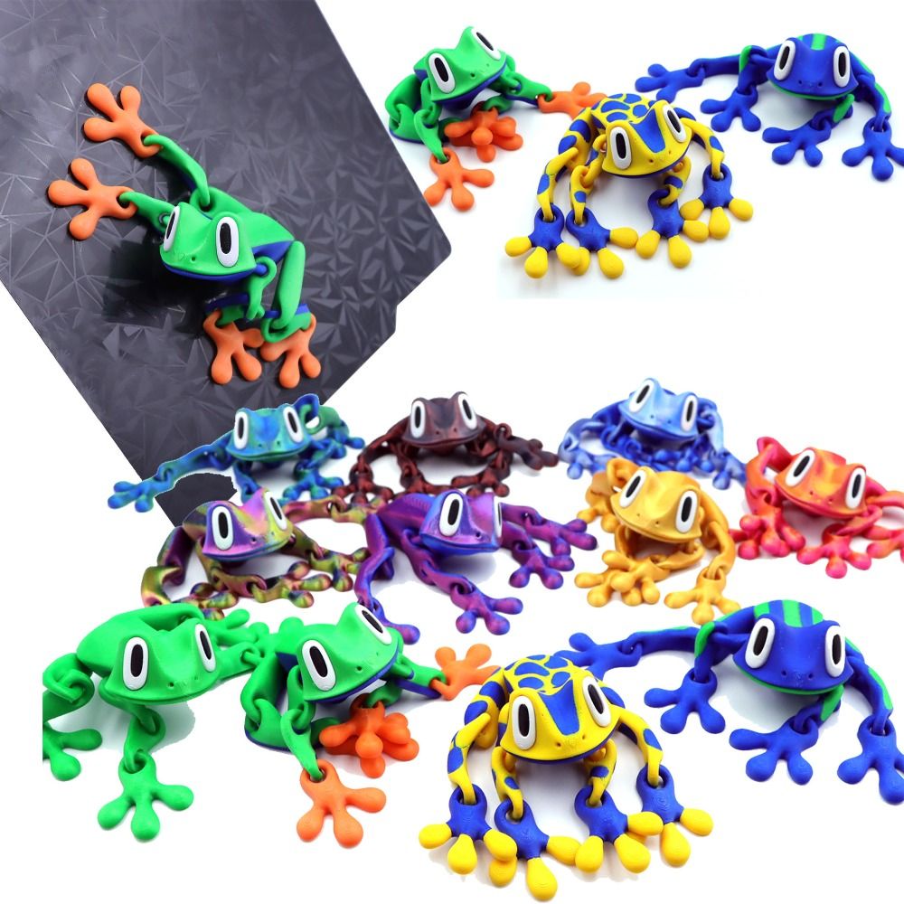 3D Printing Joints - Movable Joints 3D Printed Frog Model