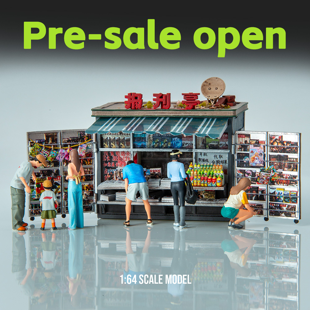 3D Printing Diecast Cars - PreSale Kicarmod 1:64 Street Newspaper Kiosk
