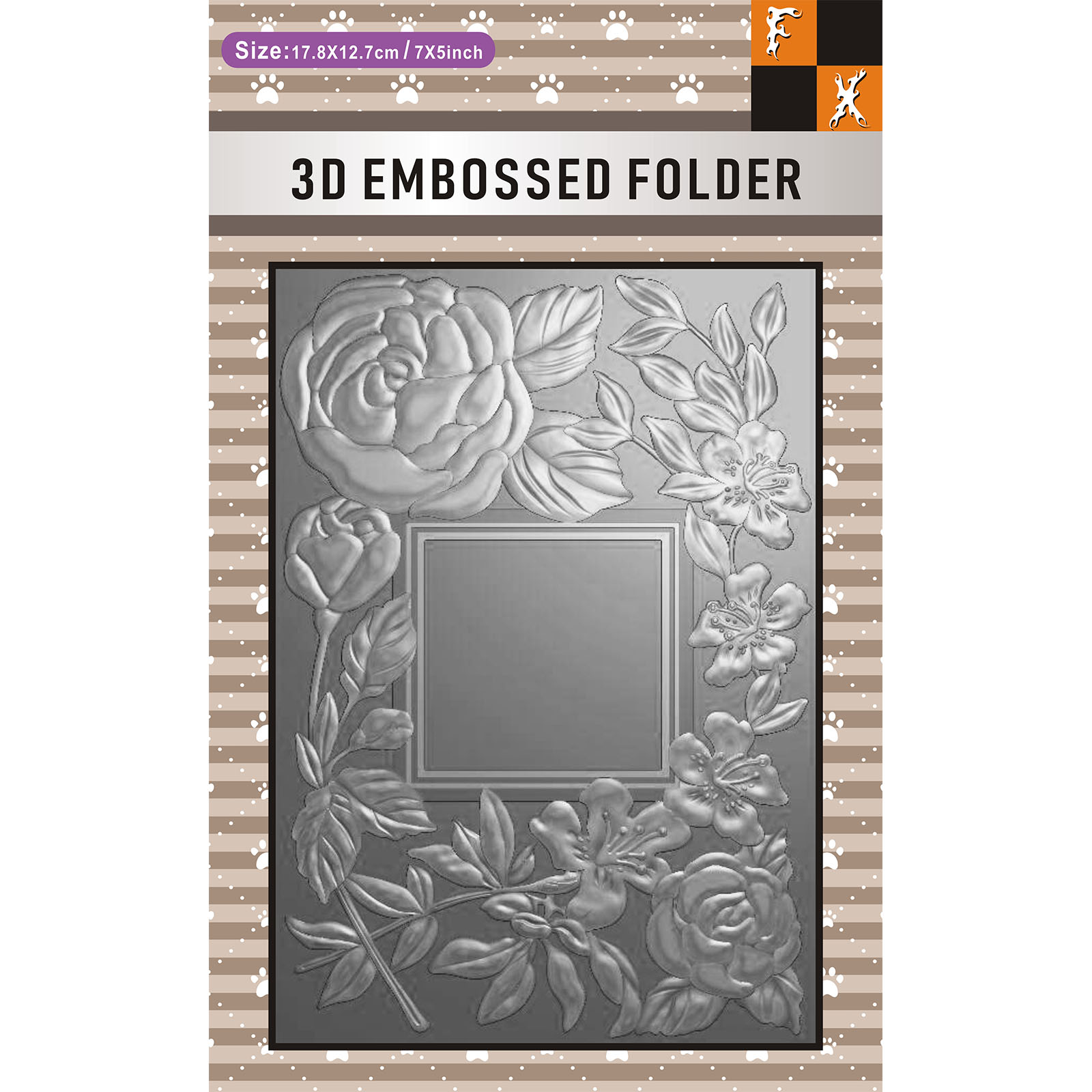 3D Printing Ideas - Rectangular photo album flower frame design