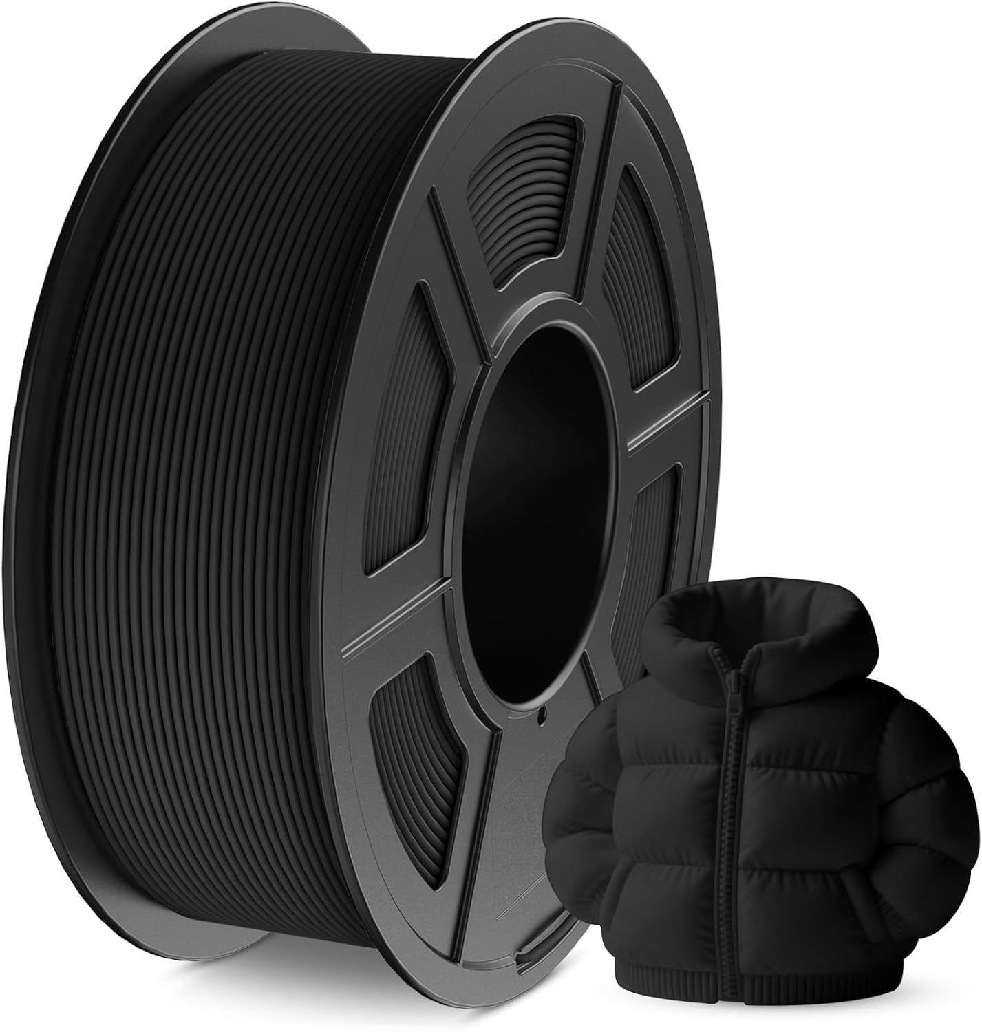 Tpu Flexible Filament - Black TPU Filament 1.75mm Flexible 3D