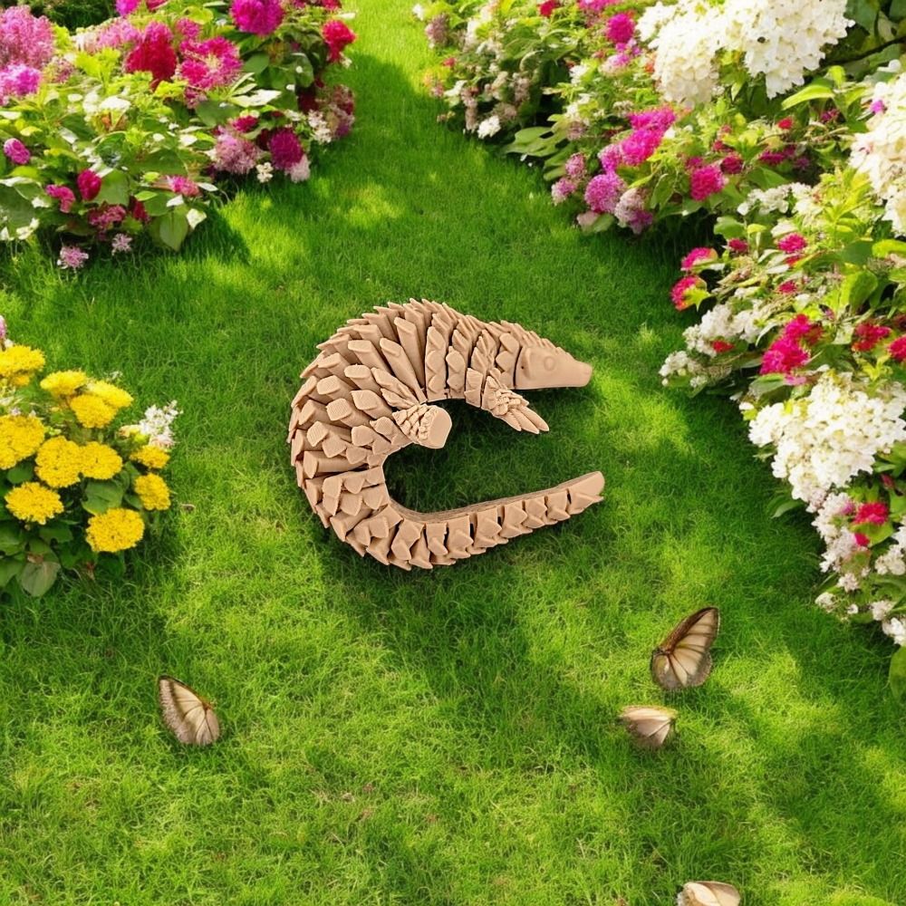 3D Printing Joints - Movable Joints 3D Printed Pangolin Cartoon