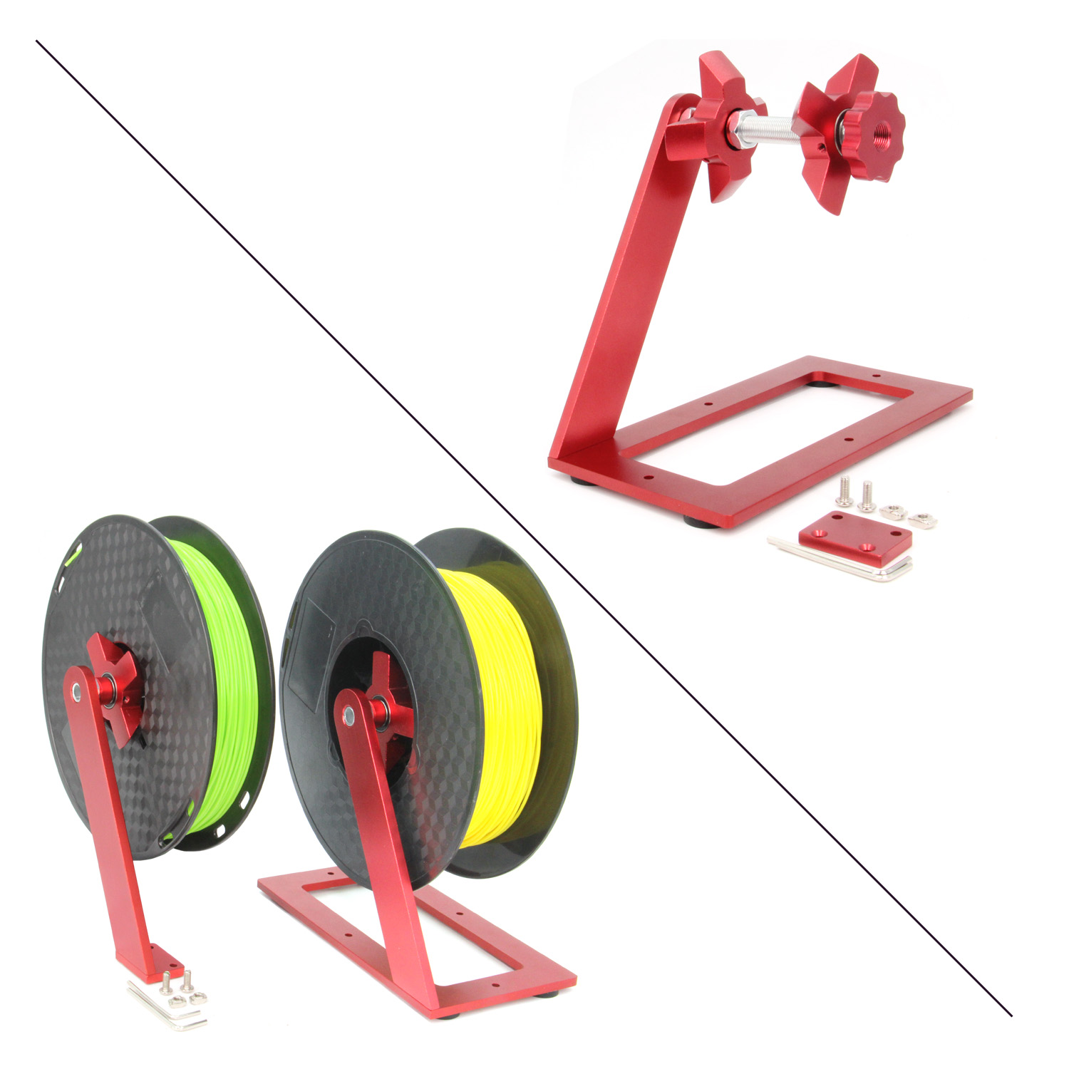 Carbon Fiber Filament - 3D Printer Filament Holder Rotate Spool