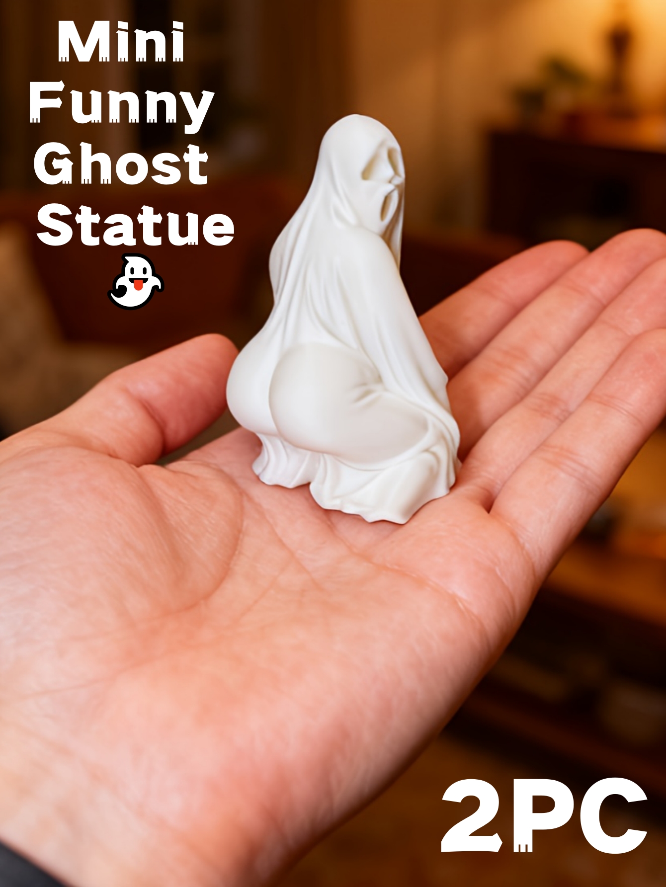 3D Printing Ghosting - 2 Pieces - 3D Printed 6.2Cm/2.4In