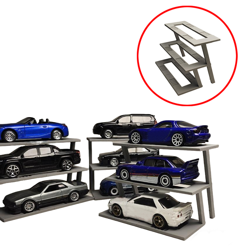 3D Printing Diecast Cars - 2PCS 3D Printed Tiered Display Stand