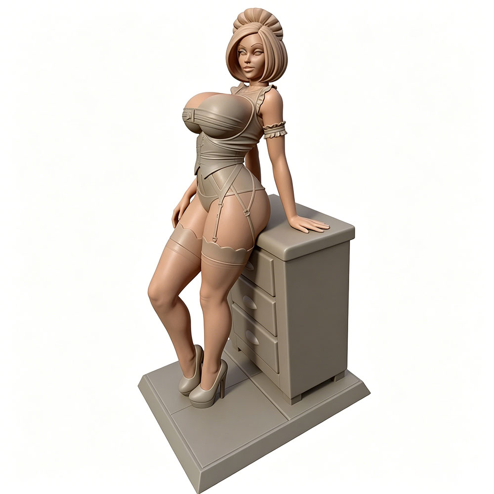 3D Printing Ultem - 75mm --175mm Sexy Girl Resin Model