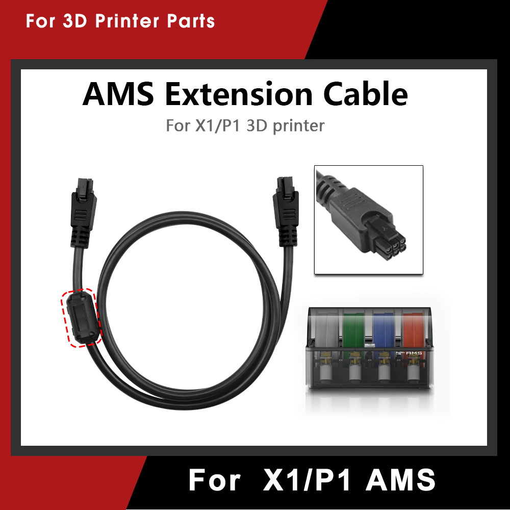 3D Printing Bambu Lab A1 - 1M /2Meter X1/P1/H2D Series 6pin Data