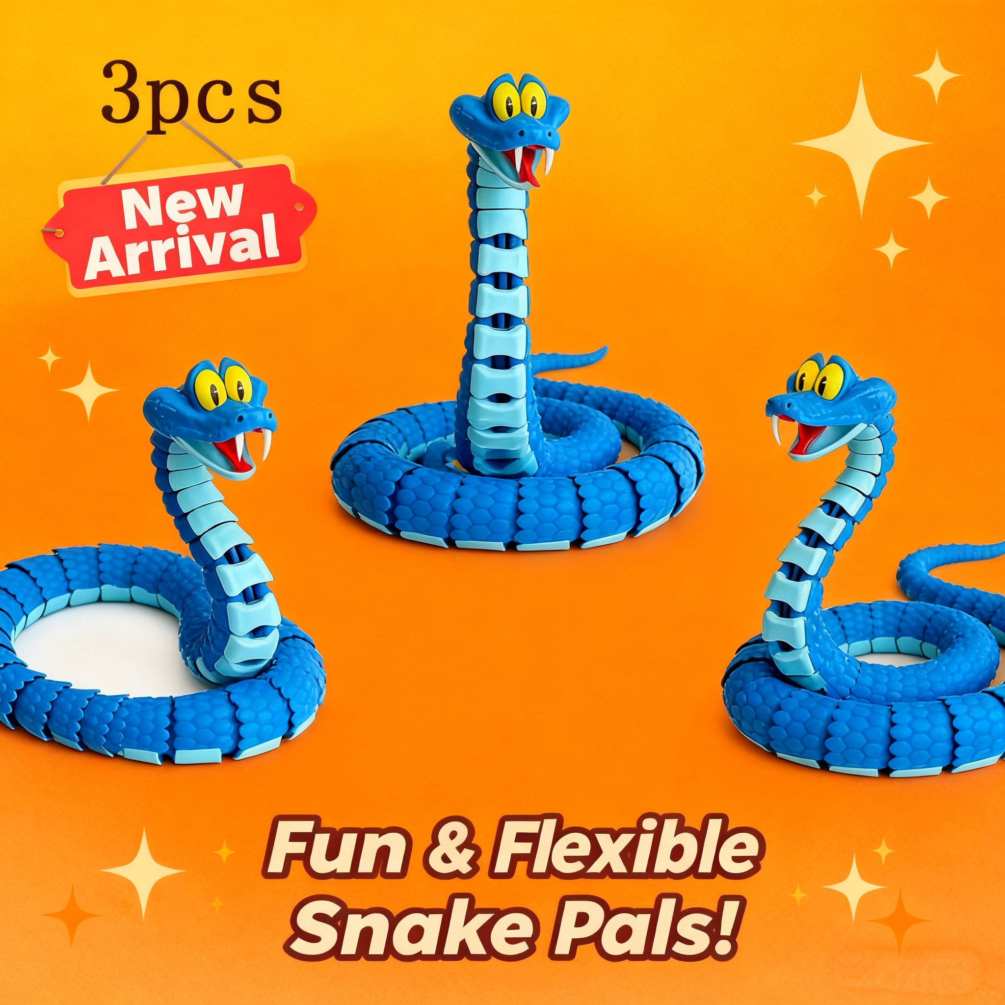 3D Printing Joints - Zootopia 3D Printed Gareth Snake Joint