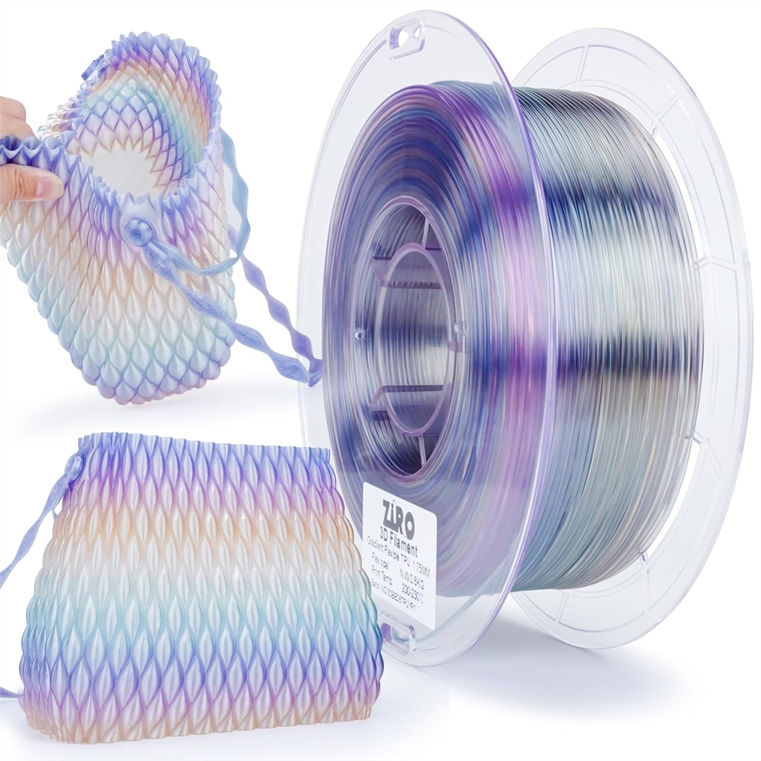 Tpu Flexible Filament - TPU Filament 1.75mm, Fast Color Change