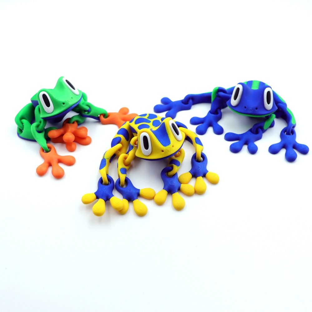 3D Printing Joints - Movable Joints 3D Printed Frog Model