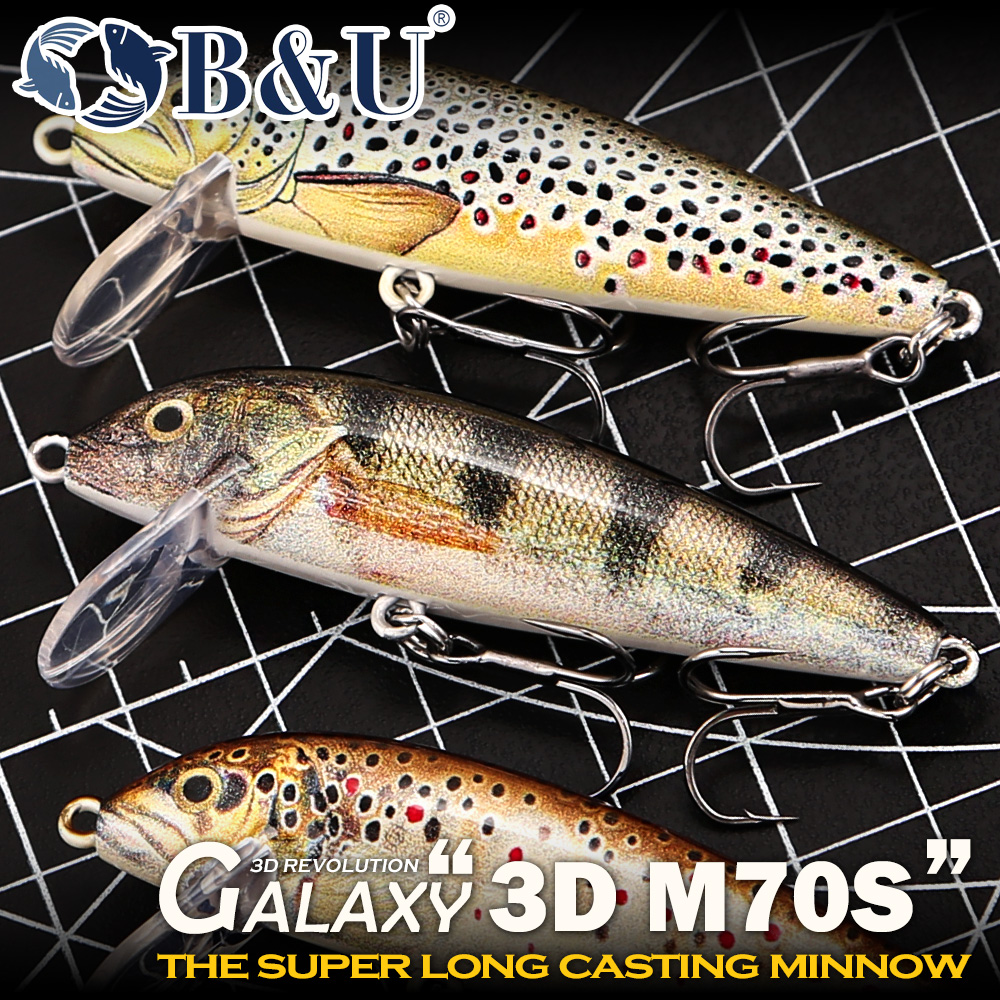 B&U Fishing Lures Sinking Minn - 3D Printing Lure avaliação e preço