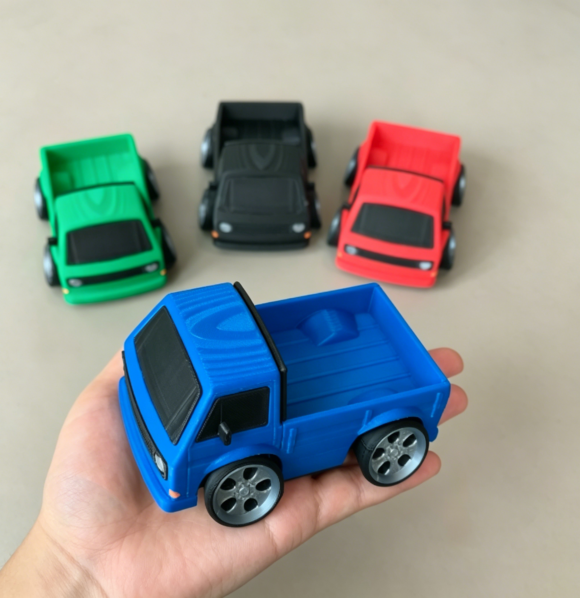 Retro T3 Pickup Truck 3D Print - 3D Printing Diecast Cars avaliação e preço