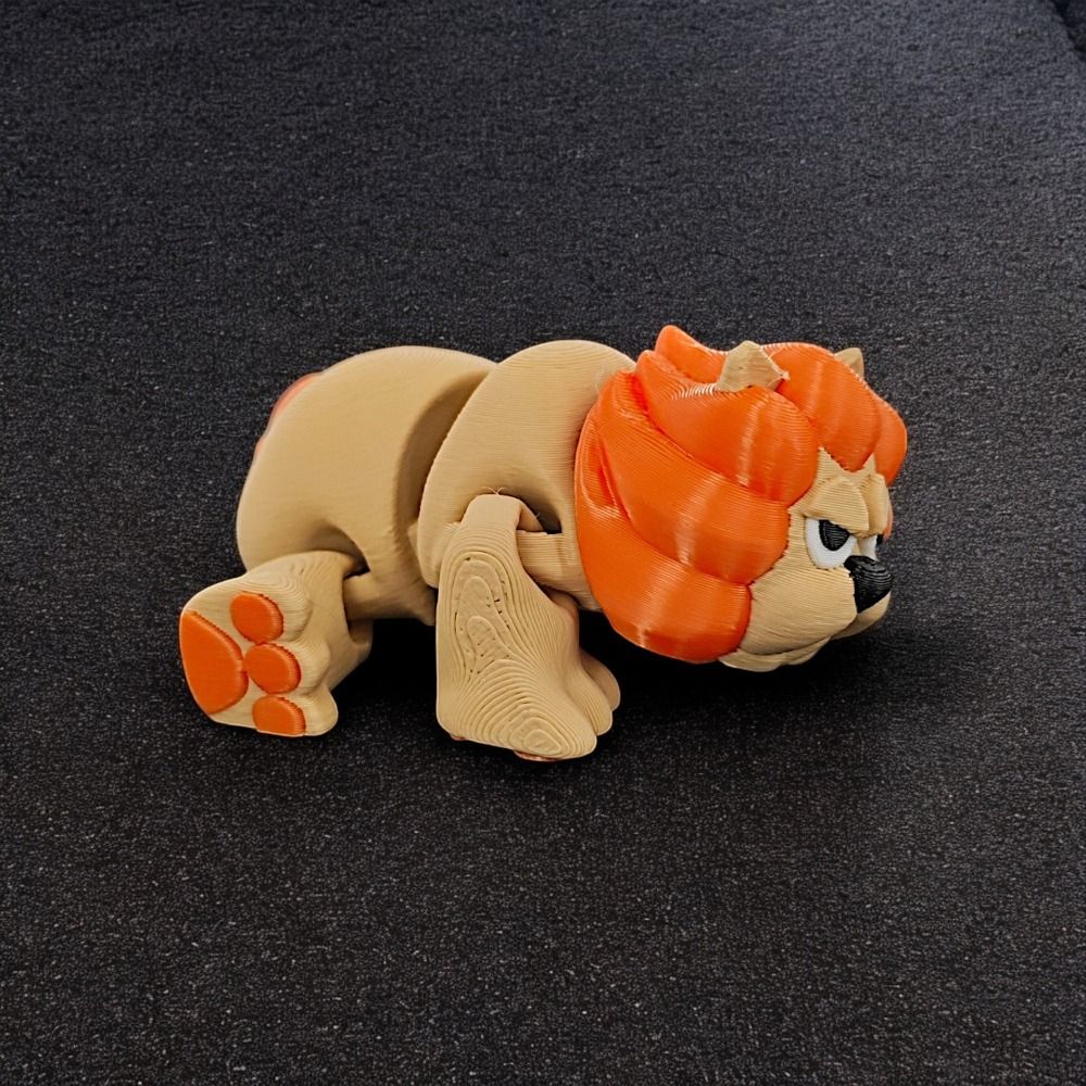 Lion Decorations Movable Joint - 3D Printing Joints avaliação e preço