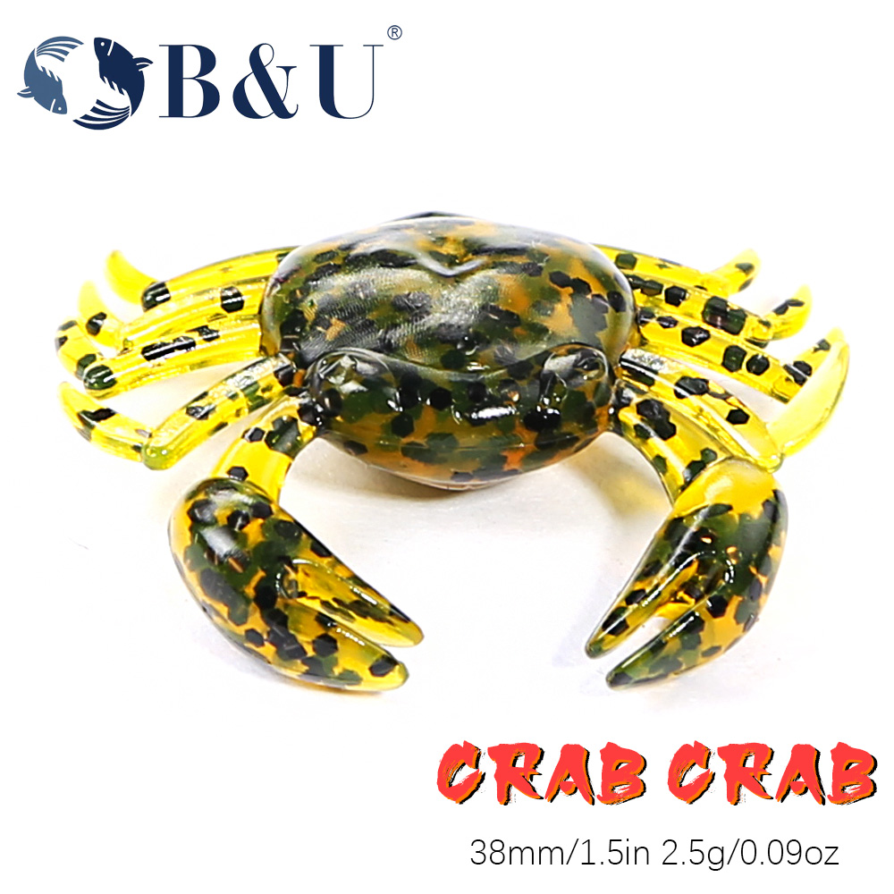B&U 12pcs Crab Lure 3D Simulat - 3D Printing Lure avaliação e preço