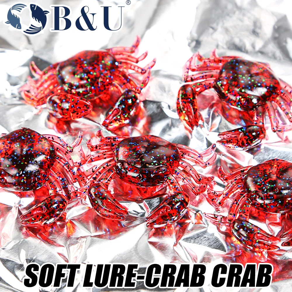 B&U 12pcs Crab Lure 3D Simulat - 3D Printing Lure avaliação e preço