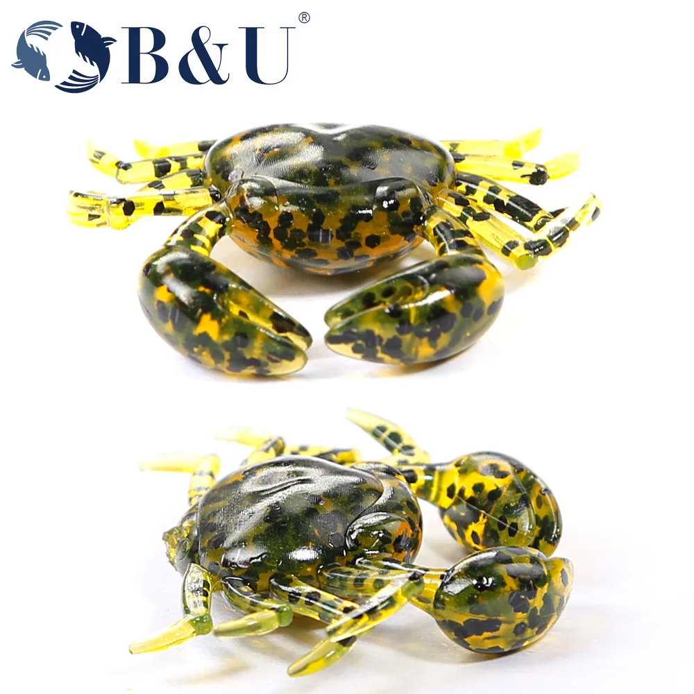 B&U 12pcs Crab Lure 3D Simulat - 3D Printing Lure avaliação e preço