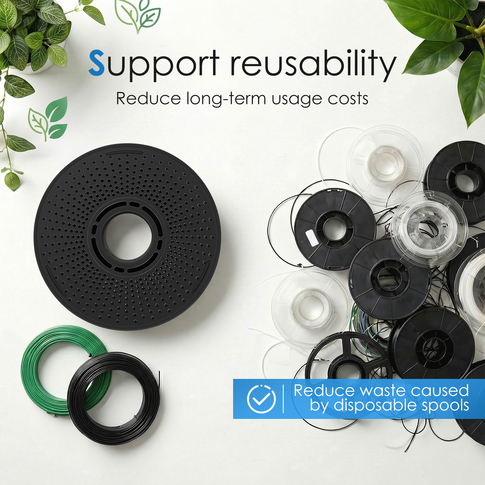 Reusable 3D Printer Filament S - Abs Filament Spool avaliação e preço