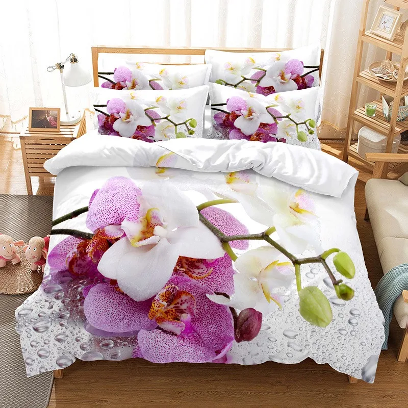 Flowers Bedding Set Duvet Cove - 3D Printing Ideas avaliação e preço