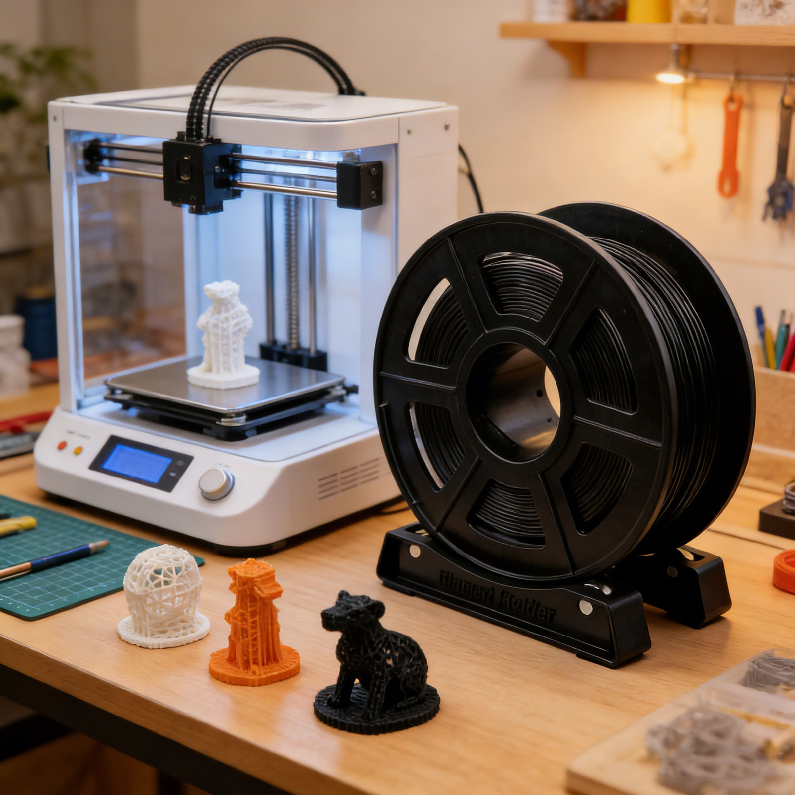 1Pair 3D Printer Filament Spoo - 3D Printing Nylon Filament avaliação e preço