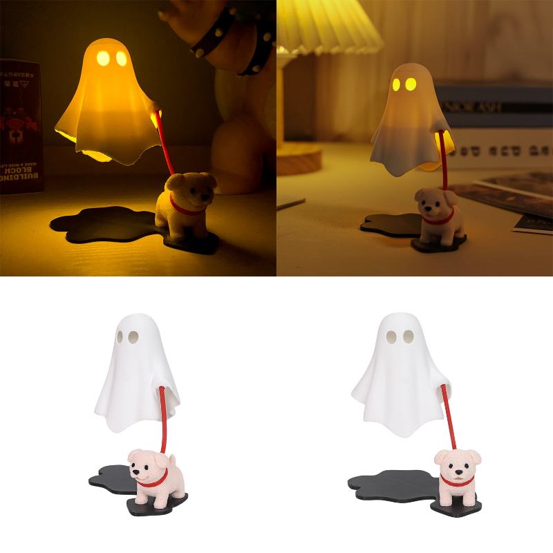 3D Printed Cute Ghost With Dog - 3D Printing Ghosting avaliação e preço