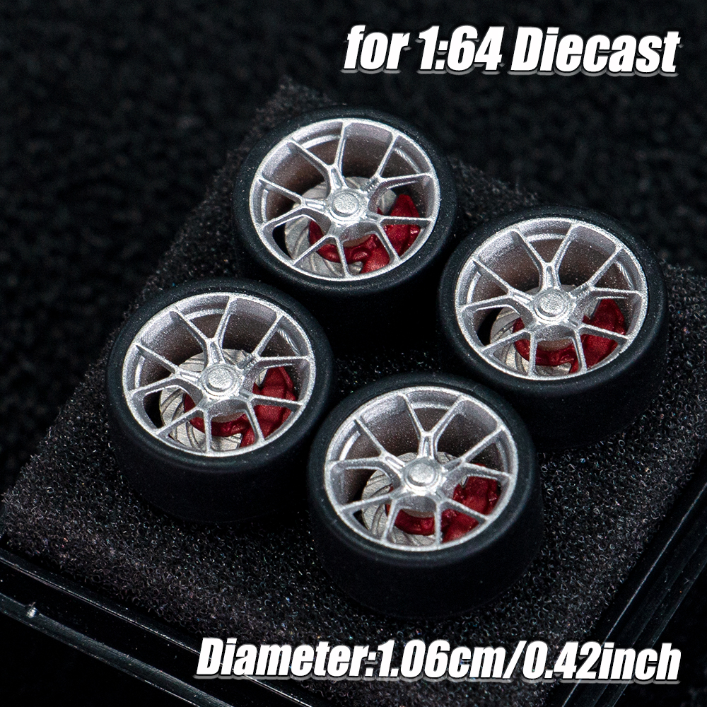 1:64 Scale Model Car Wheels Ri - 3D Printing Diecast Cars avaliação e preço