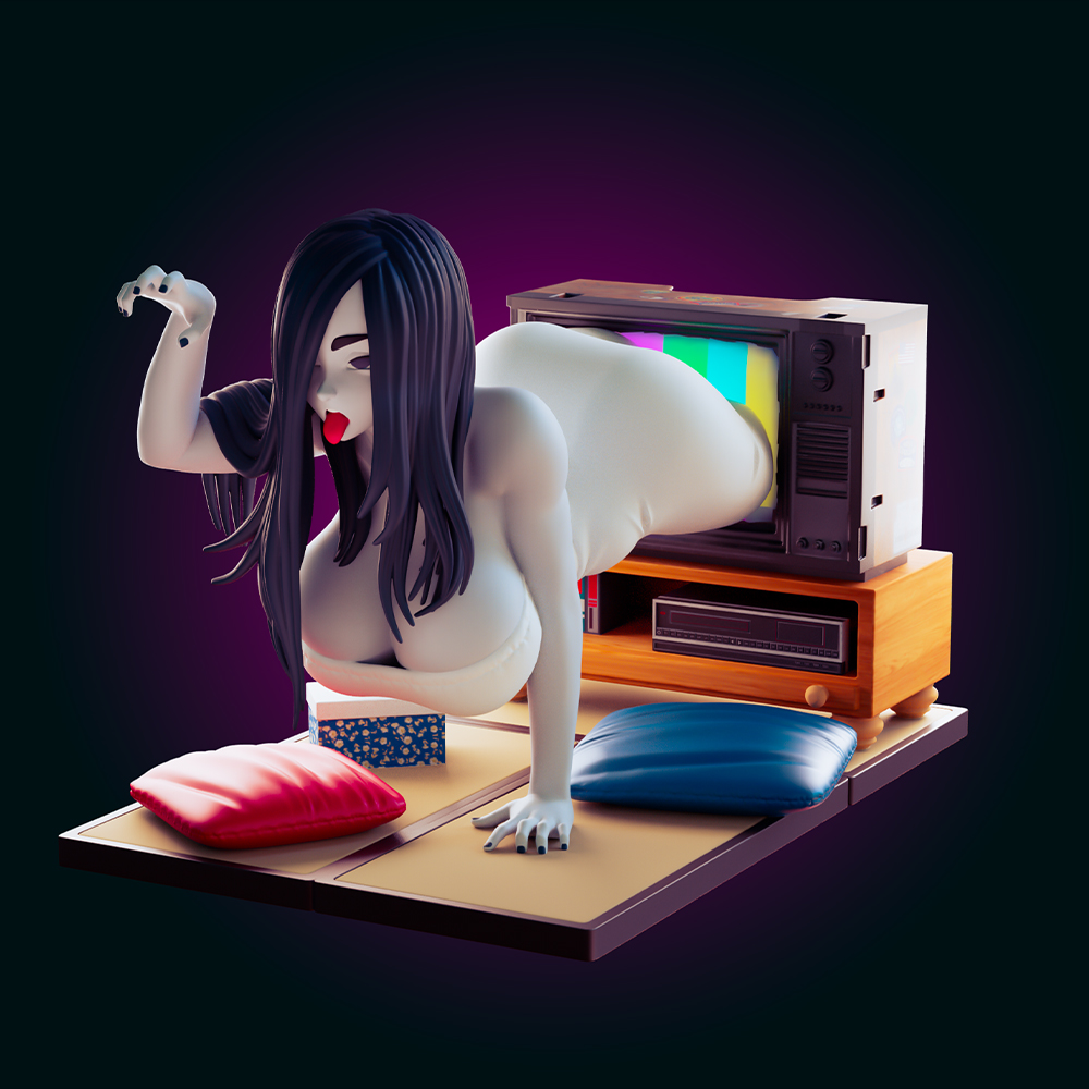 1:24 Tv Female Ghost Belle 3d  - 3D Printing Ghosting avaliação e preço