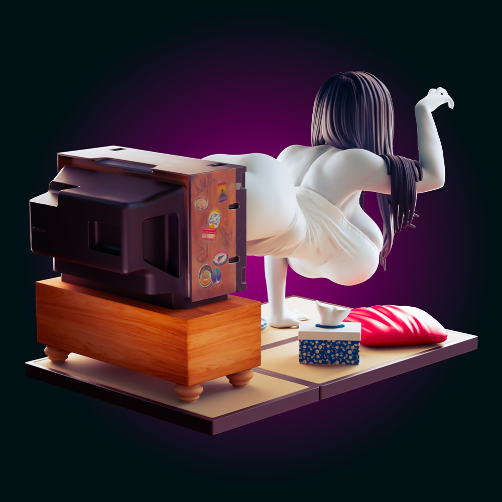 1:24 Tv Female Ghost Belle 3d  - 3D Printing Ghosting avaliação e preço