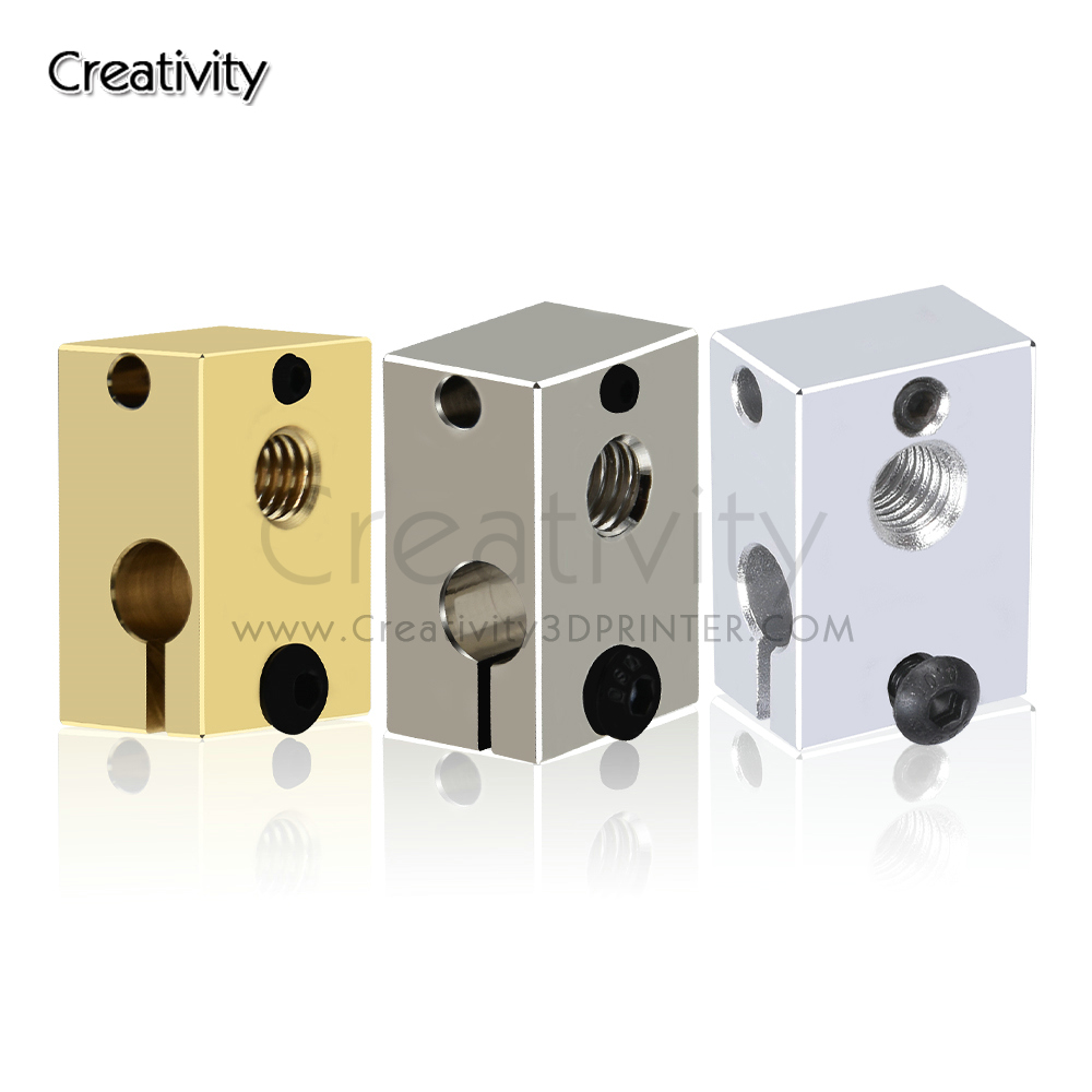 V6 PT100 Heater Block Plated C - 3D Printing Titanium avaliação e preço
