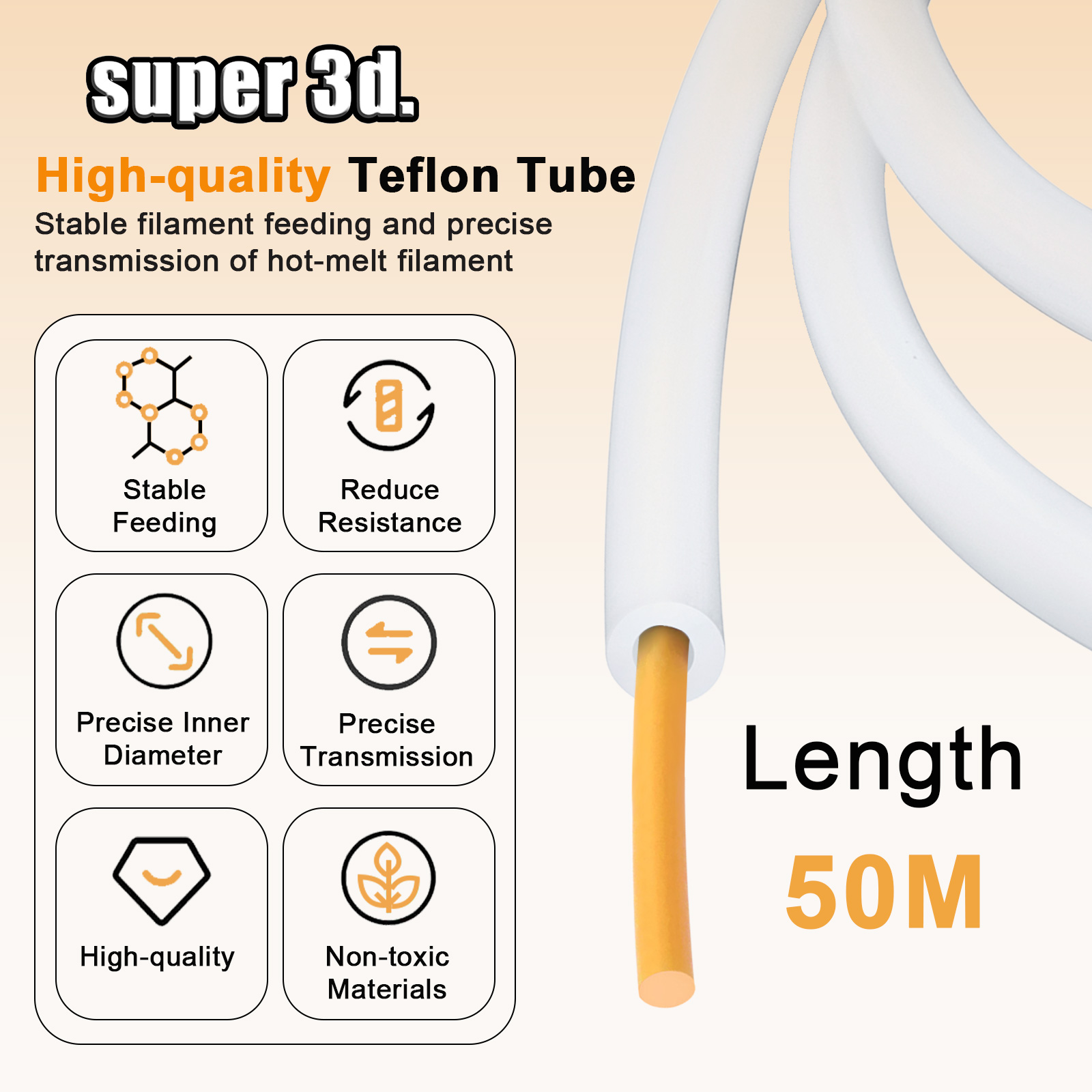 1/2/50M Bambu Lab PTFE Tube ID - 3D Printing Bambu Lab A1 avaliação e preço