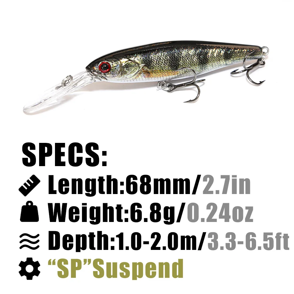B&U  68mm 3D Printing Shad Sus - 3D Printing Lure avaliação e preço