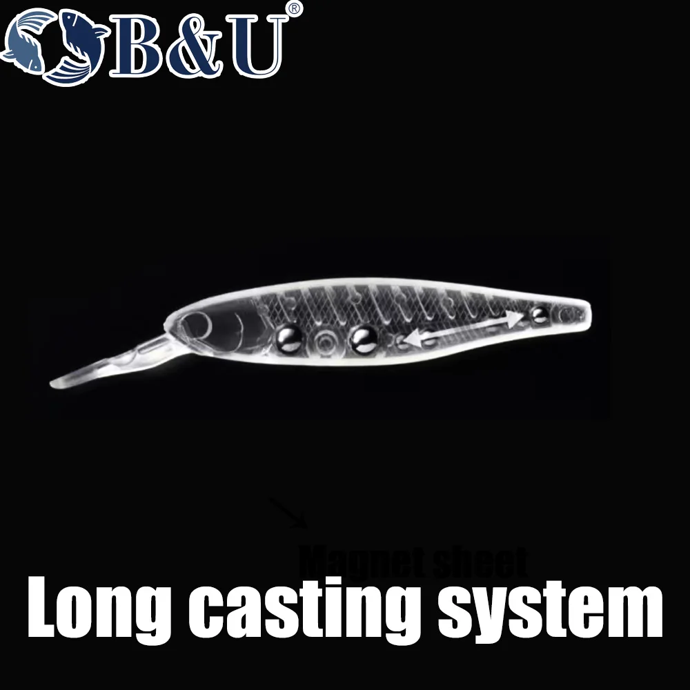 B&U  68mm 3D Printing Shad Sus - 3D Printing Lure avaliação e preço