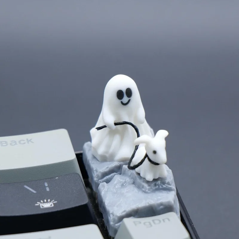 Ghost Puppy Resin Keycap Custo - 3D Printing Ghosting avaliação e preço