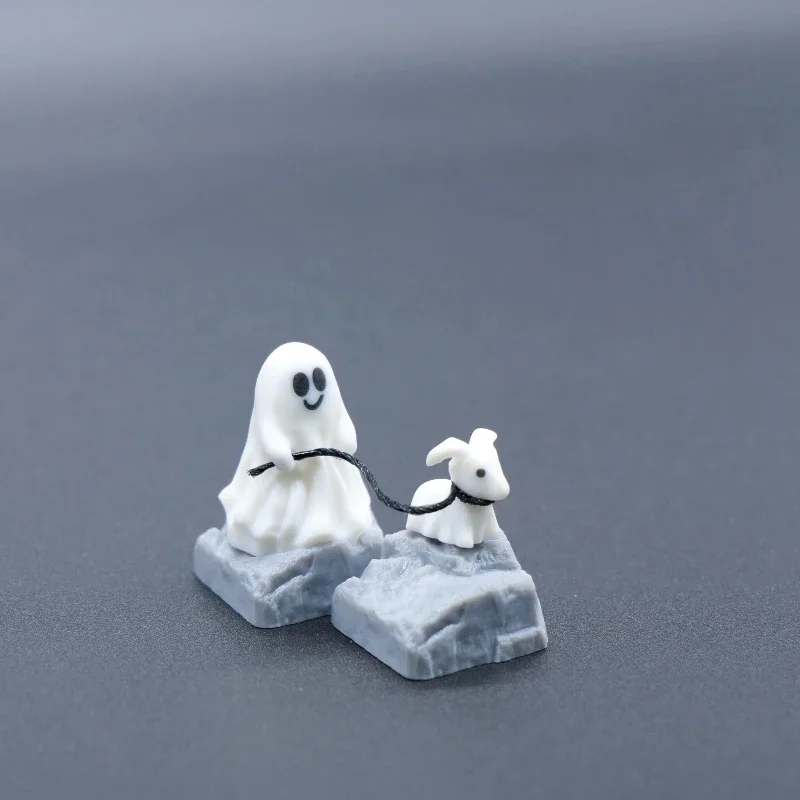 Ghost Puppy Resin Keycap Custo - 3D Printing Ghosting avaliação e preço
