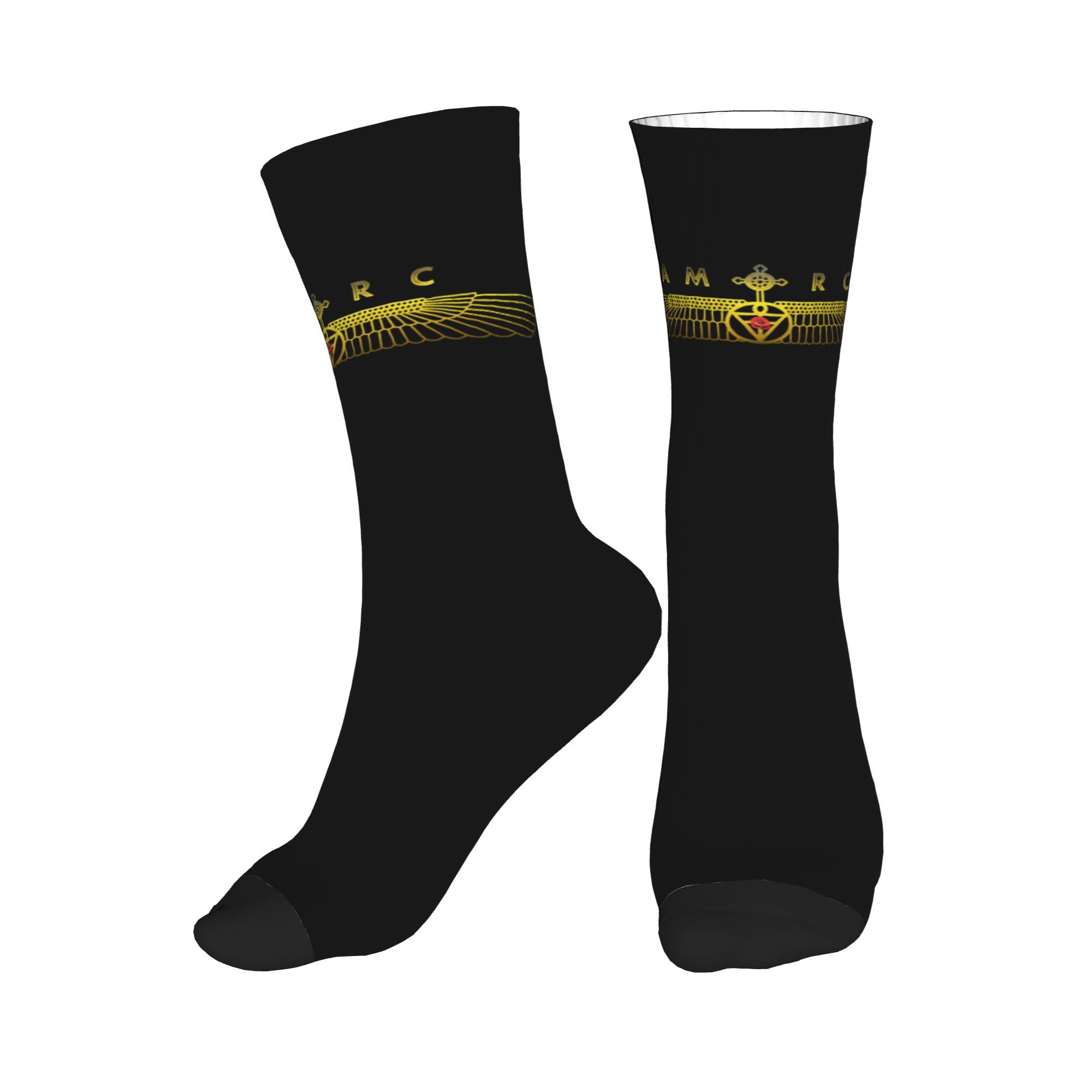 Fun Mens AMORC Logo Dress Sock - 3D Printing Logo avaliação e preço