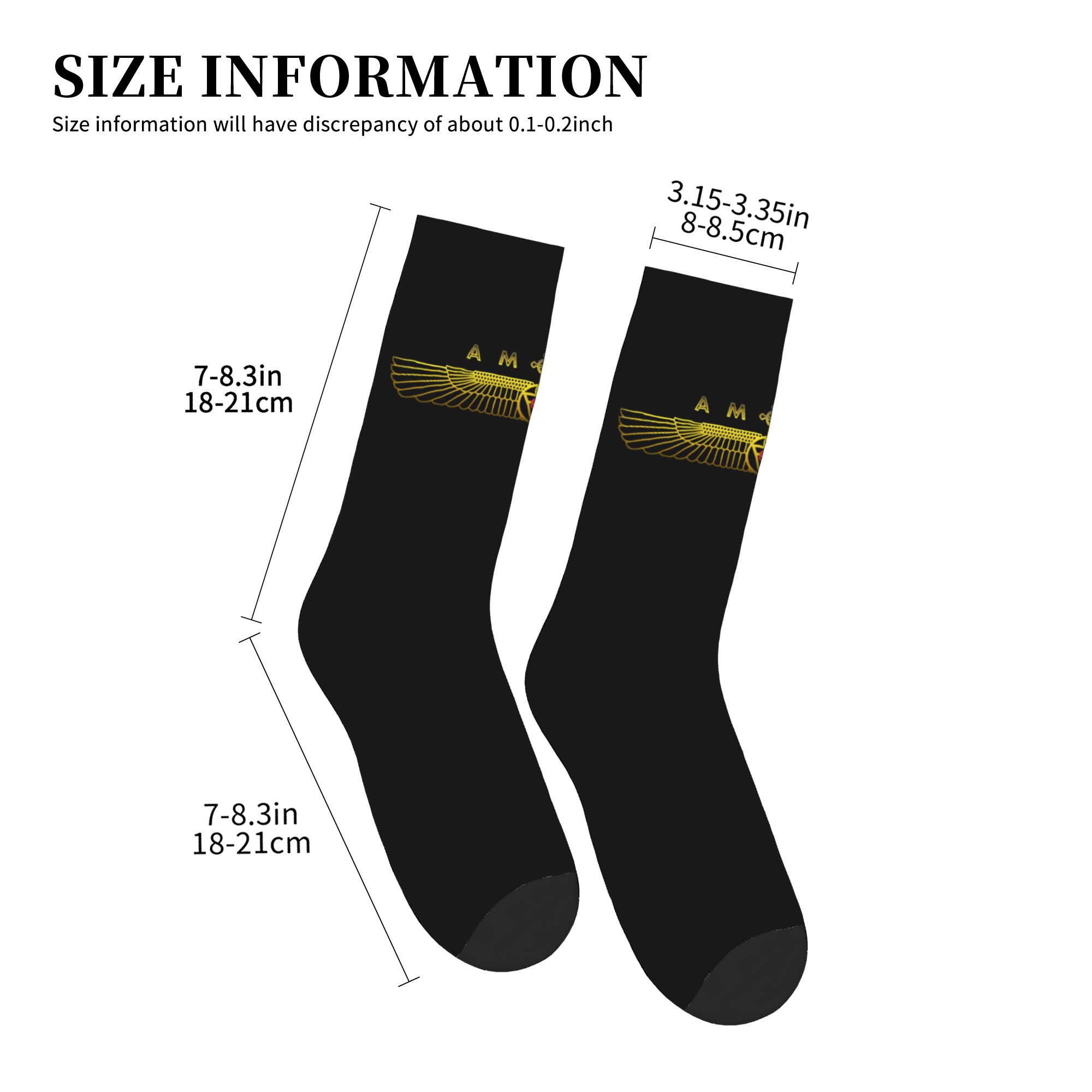 Fun Mens AMORC Logo Dress Sock - 3D Printing Logo avaliação e preço