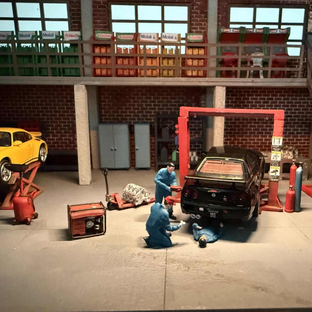1/64 Scale American Style Gara - 3D Printing Diecast Cars avaliação e preço