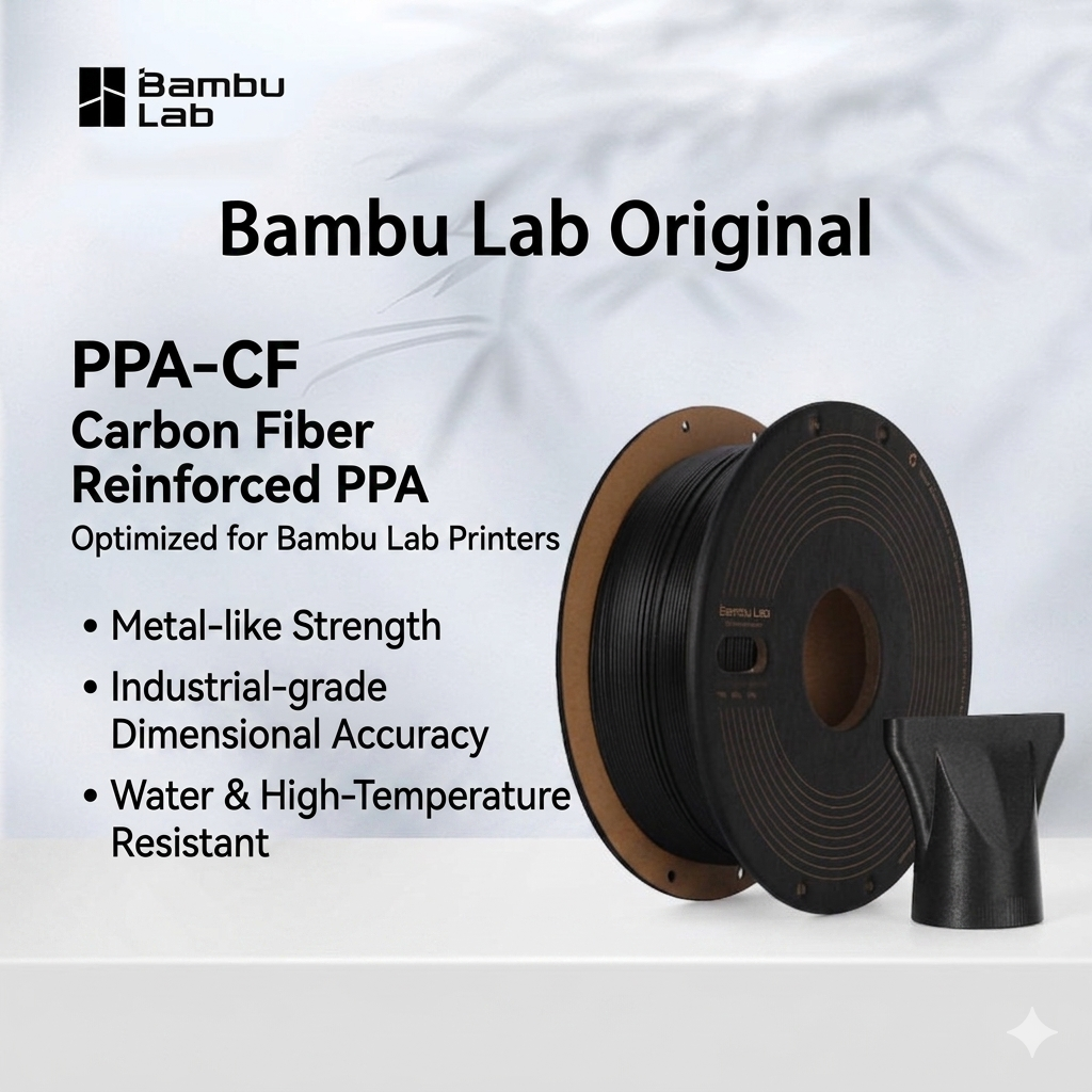 Bambu Lab Original PPA-CF Carb - 3D Printing Nylon Filament avaliação e preço