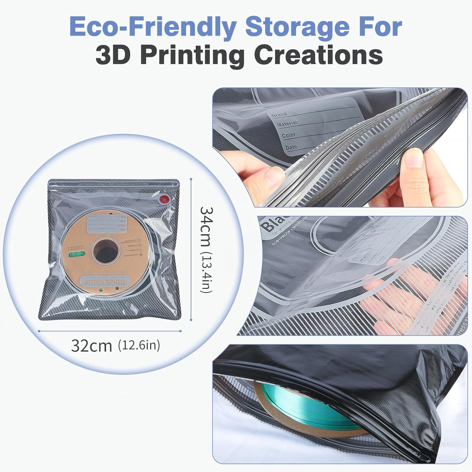 3D Filament Bag black Filament - Carbon Fiber Filament avaliação e preço