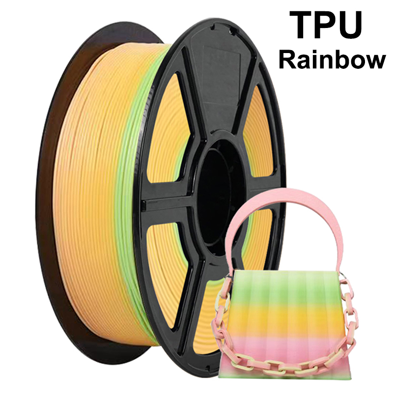 200g 1Kg TPU Rainbow Flexible  - Tpu Flexible Filament avaliação e preço