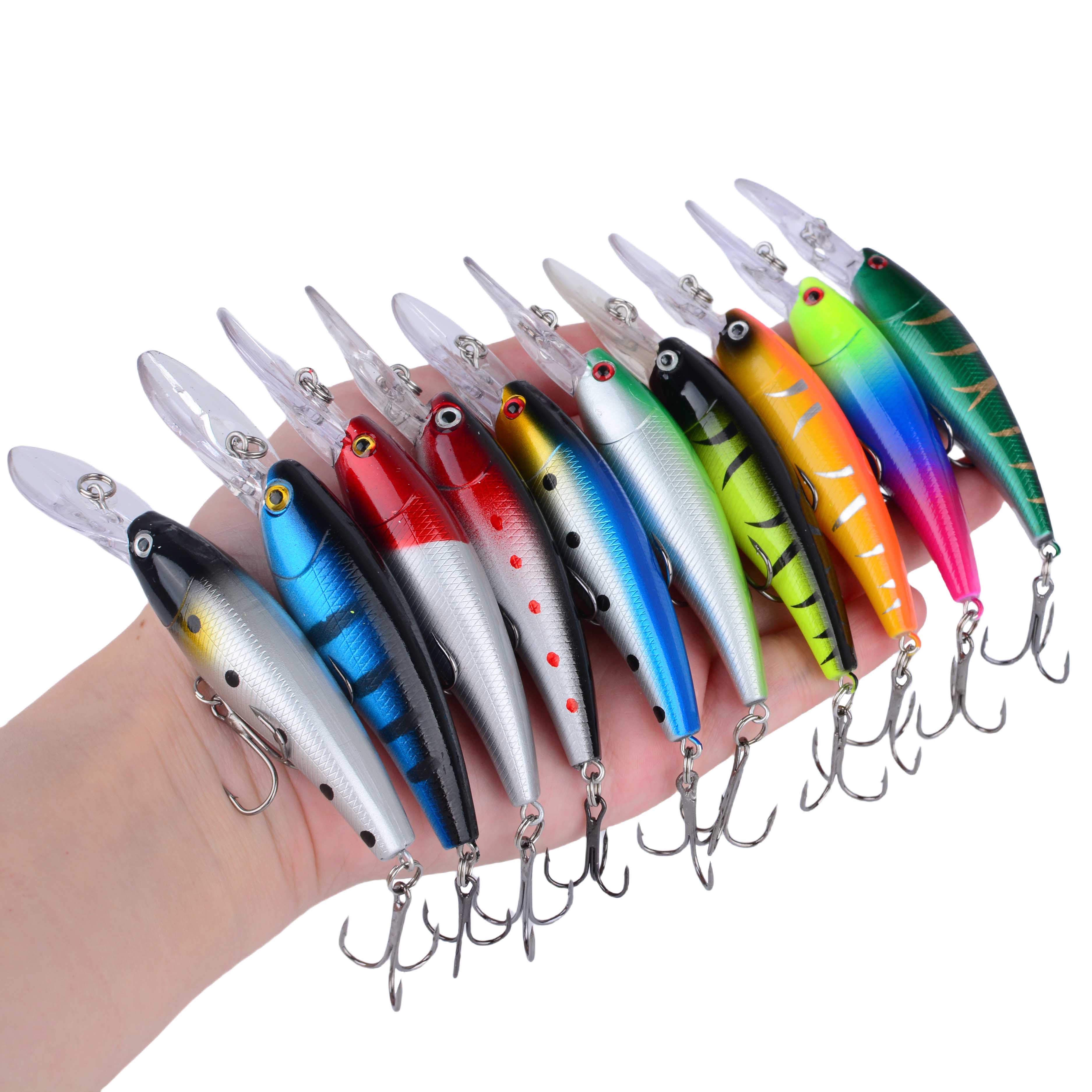 1Pc Floating Minnow Fishing Lu - 3D Printing Lure avaliação e preço