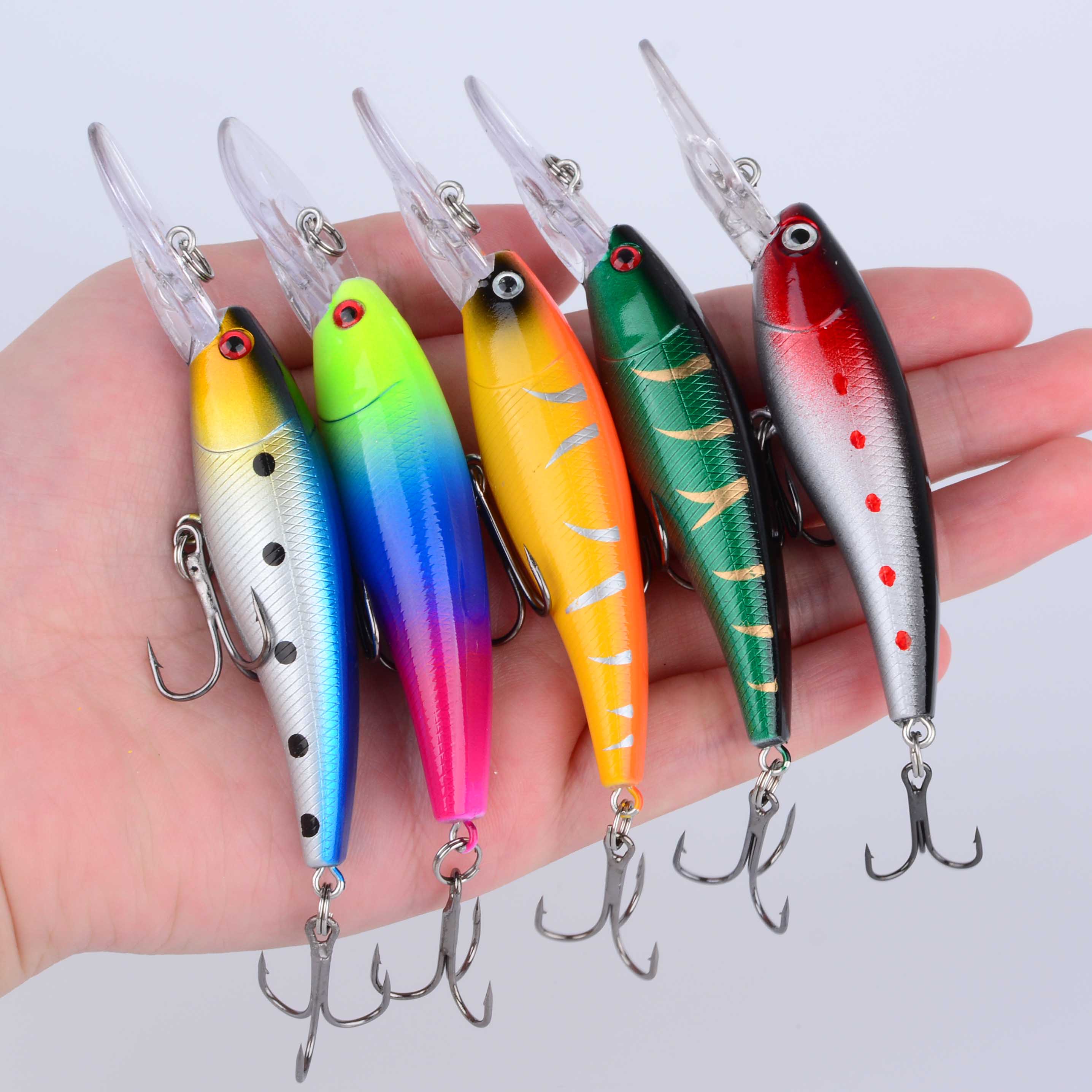 1Pc Floating Minnow Fishing Lu - 3D Printing Lure avaliação e preço