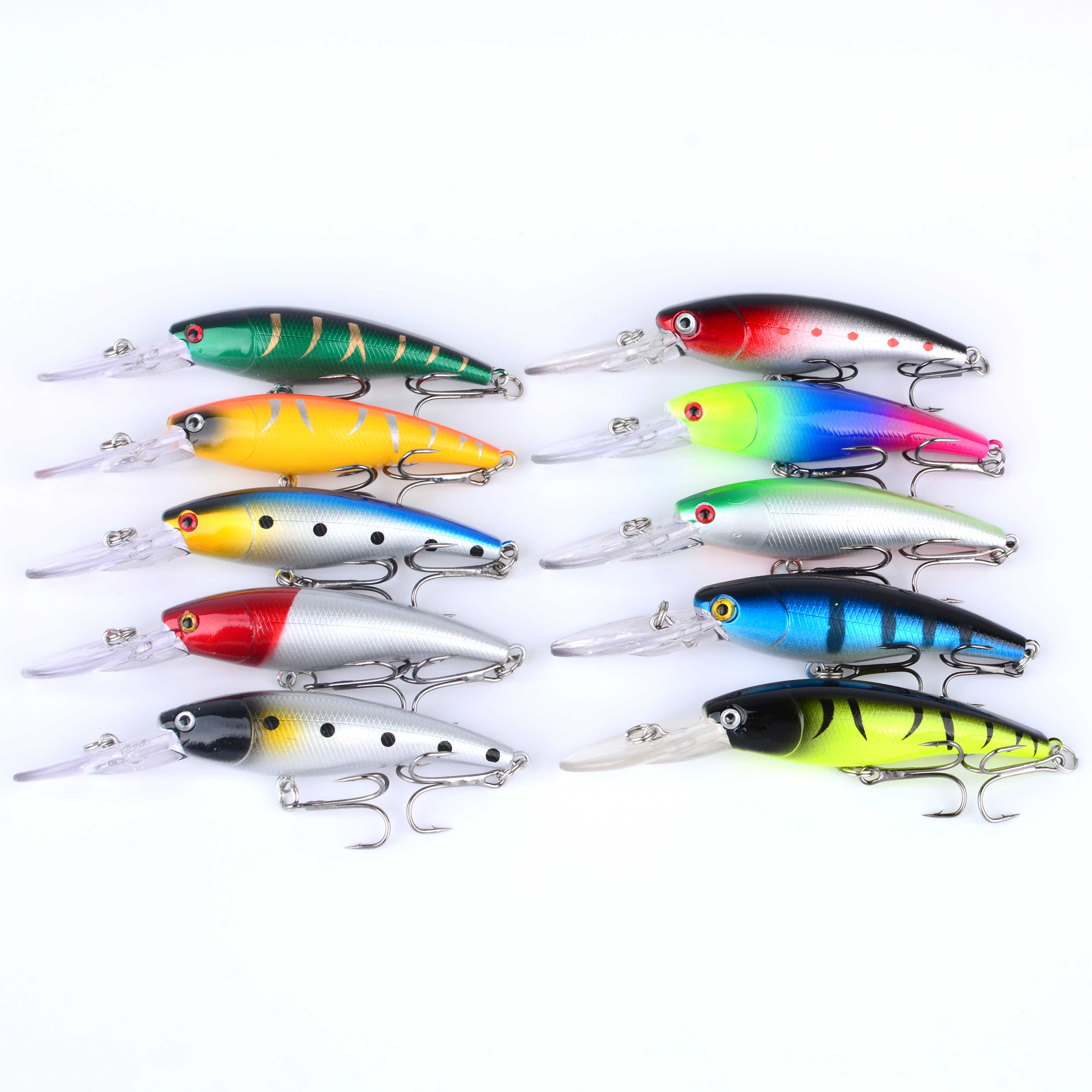 1Pc Floating Minnow Fishing Lu - 3D Printing Lure avaliação e preço