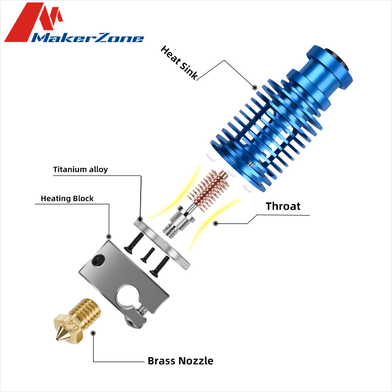 Compatible With E3-D All Metal - 3D Printing Titanium avaliação e preço