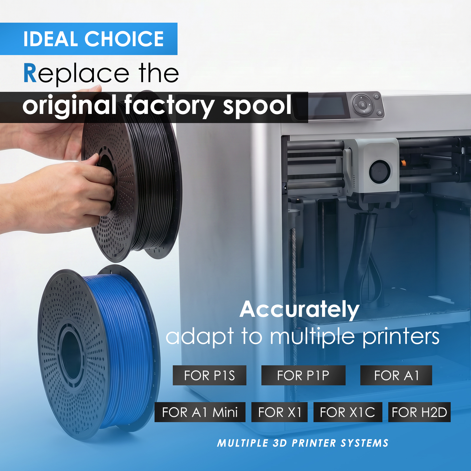 2Pcs Reusable 3D Filament Spoo - Carbon Fiber Filament avaliação e preço