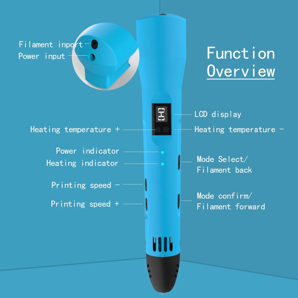 QCREATE 3D Printing Pen 1.75mm - Carbon Fiber Filament avaliação e preço