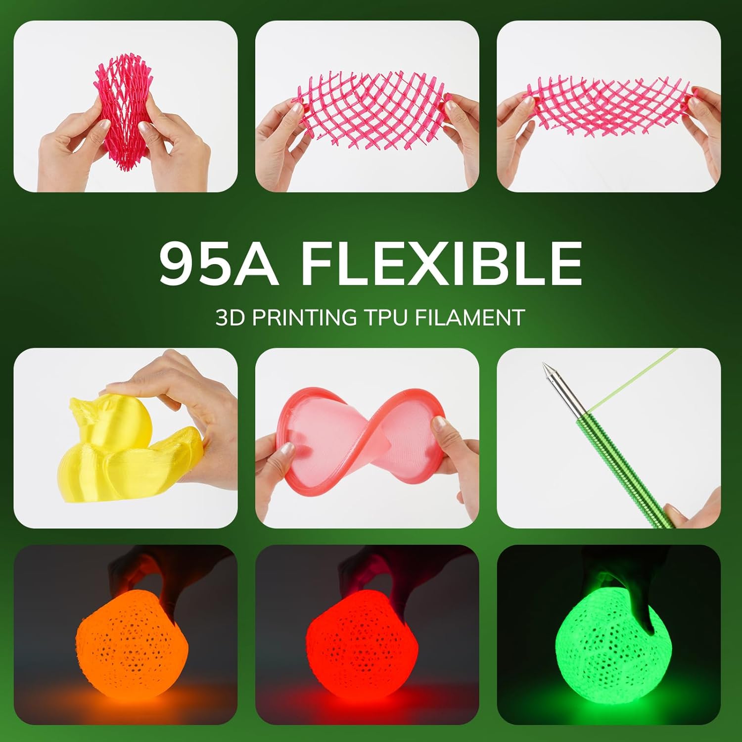 95A TPU 3D Printer Filament, 1 - Tpu Flexible Filament avaliação e preço
