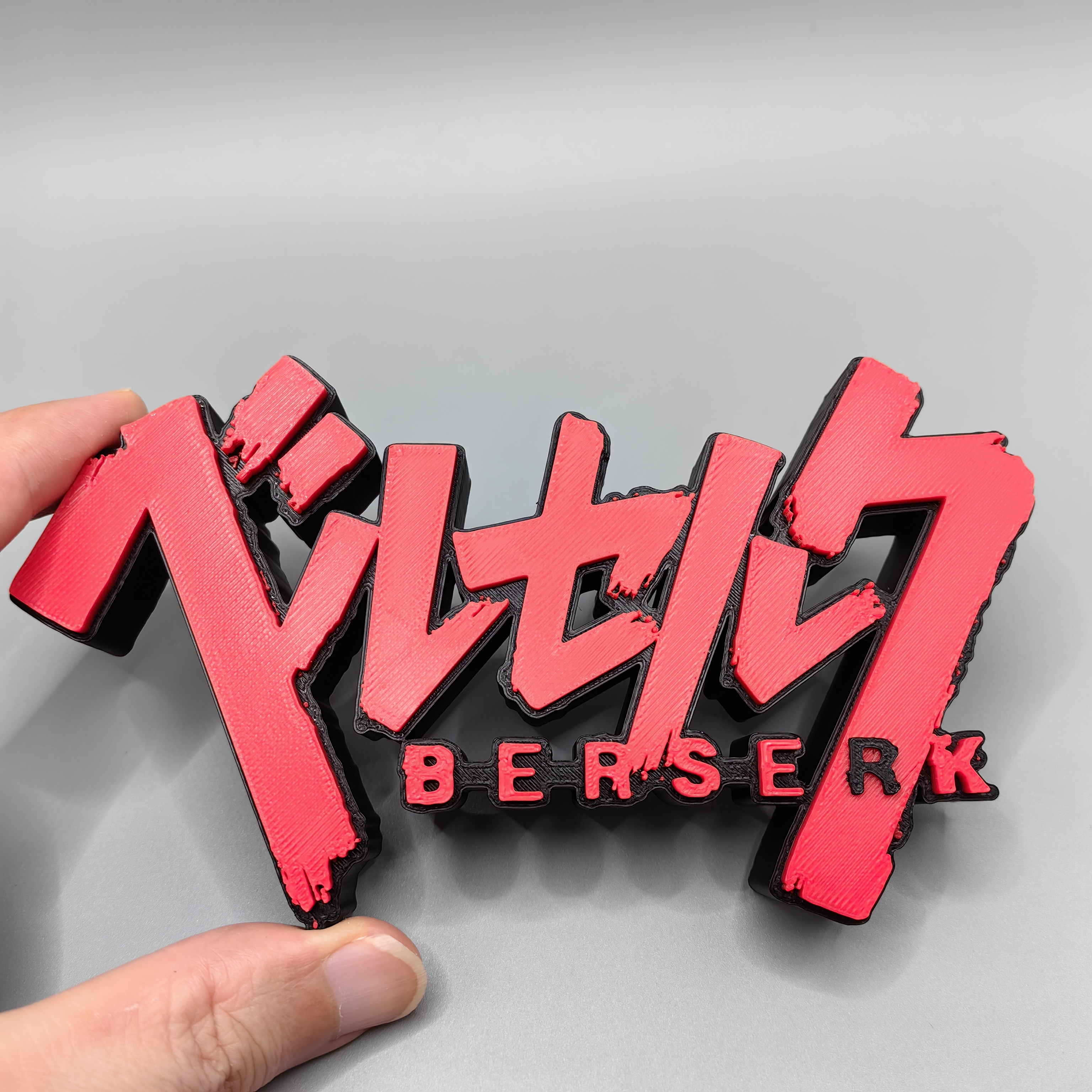 Anime Berserk 3d Printing Thre - 3D Printing Logo avaliação e preço