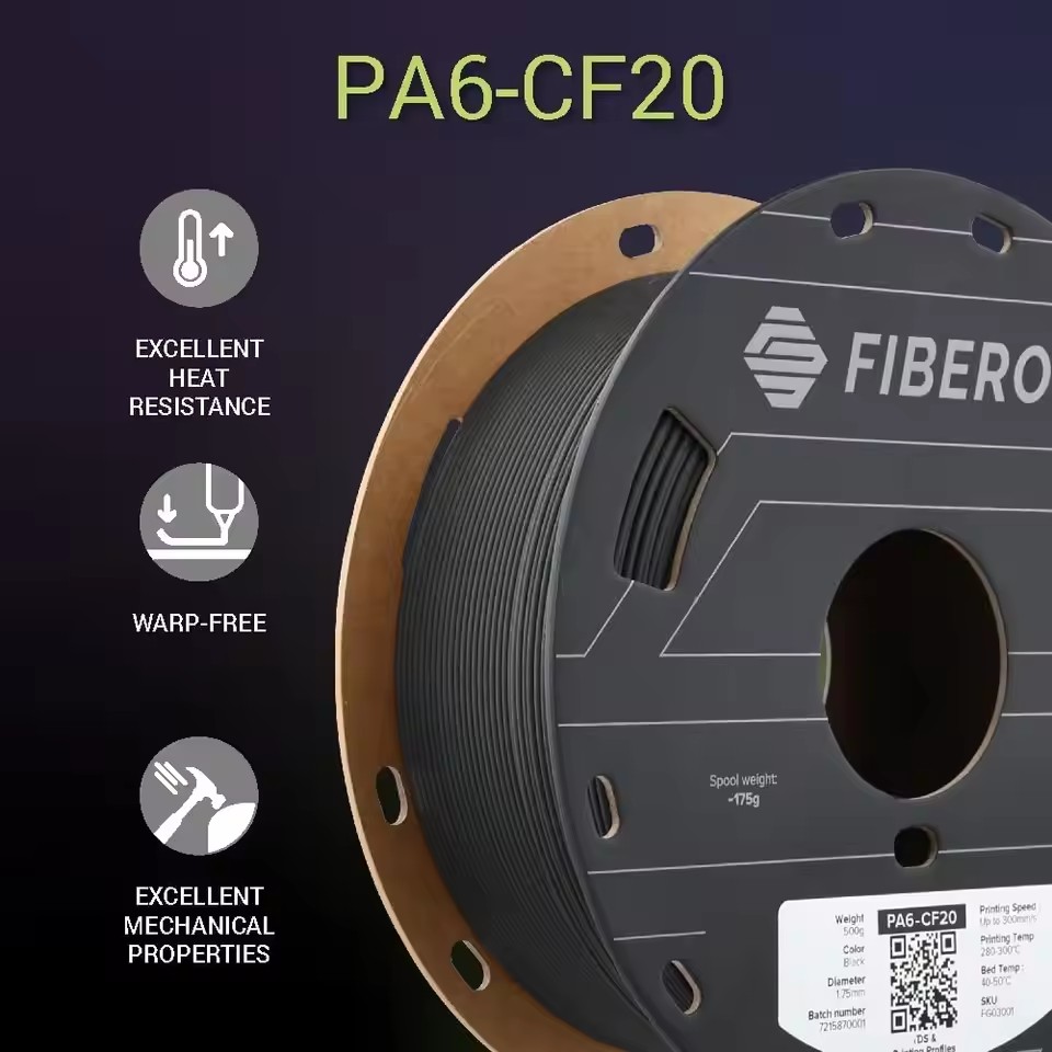 Polymaker PA6-CF20 Carbon Fibe - 3D Printing Nylon Filament avaliação e preço