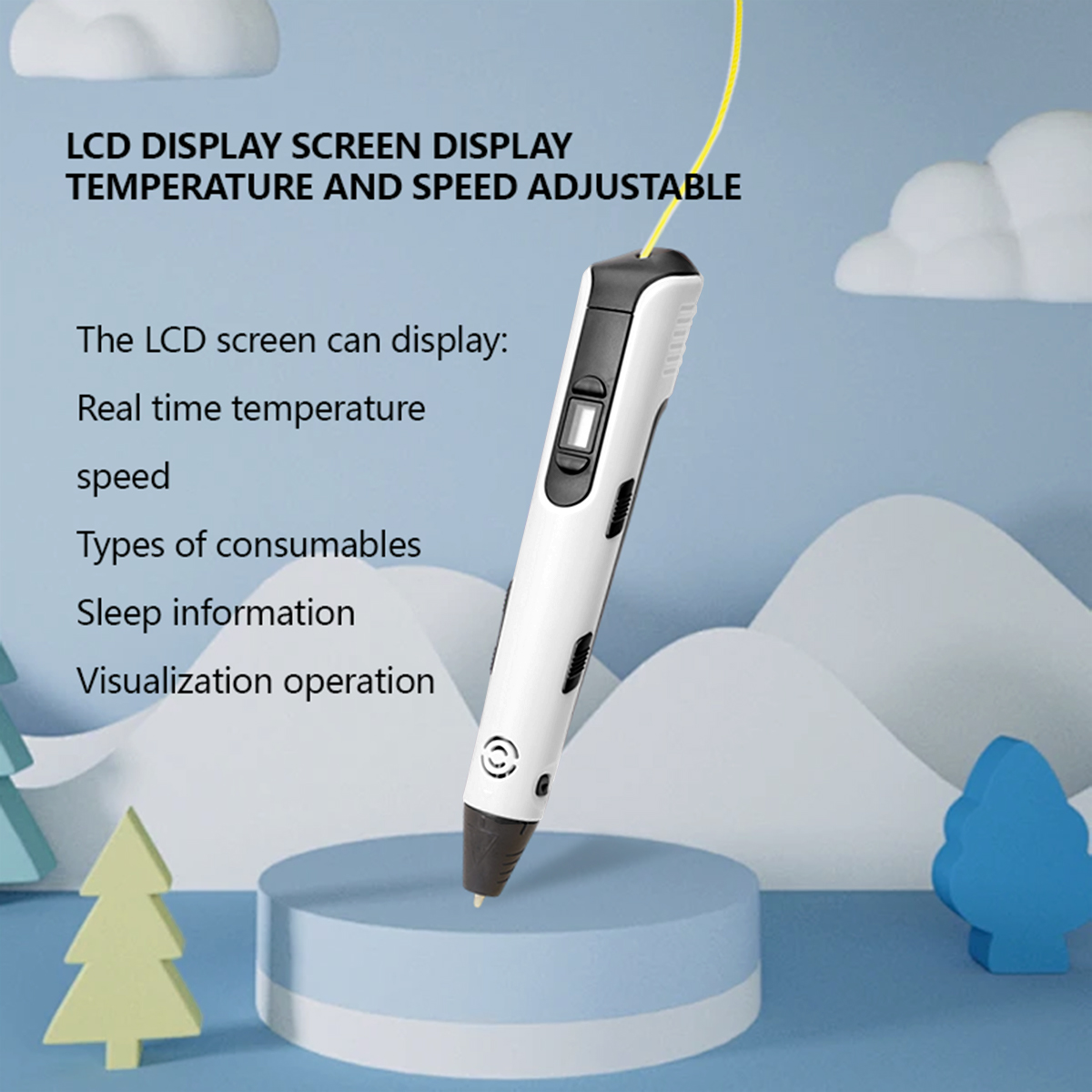 Upgraded 3D Printing Pen 9 Met - Carbon Fiber Filament avaliação e preço