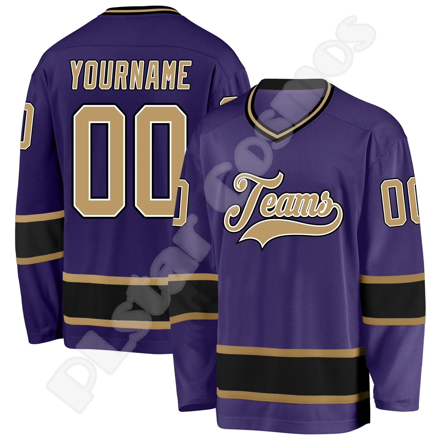 Hockey Jersey Custom Name Team - 3D Printing Logo avaliação e preço